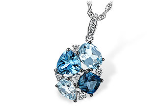 C235-01643: NECK 2.60 BLUE TOPAZ 2.70 TGW