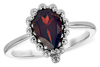 C235-04443: LDS GARNET RING 1.38 CT