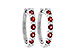 C235-95352: EARR .90 RUBY 1.08 TGW
