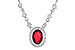 C235-98016: NECK .70 RUBY .94 TGW (17")