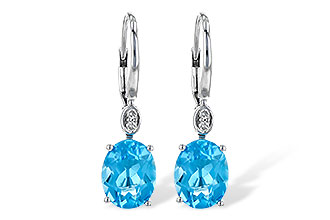 C235-99825: EARR 3.70 TW BLUE TOPAZ 3.75 TGW (9x7MM BT)