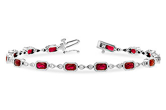 C318-67170: BRACELET 4.50 RUBY 4.82 TGW