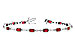 C318-67170: BRACELET 4.50 RUBY 4.82 TGW