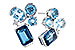 C318-70788: EARR 4.15 BLUE TOPAZ TW 4.19 TGW