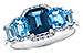 C319-58079: LDS RG 2.15 TW BLUE TOPAZ 2.30 TGW