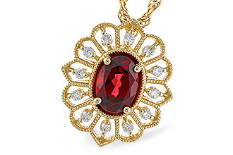C319-58088: NECK .80 GARNET .92 TGW