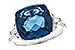 C319-58988: LDS RG 9.00 LONDON BLUE TOPAZ 9.25 TGW (12MM LBT)