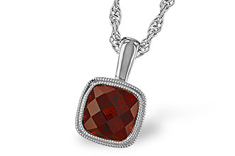 C319-60816: NECKLACE 1.22 CT GARNET