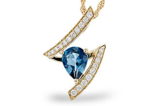 C320-47125: NECK 1.04 LONDON BLUE TOPAZ 1.23 TGW (8x6MM)