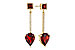 C320-48016: EARRINGS 2.70 TW GARNET 2.77 TGW