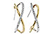 C320-48079: EARRINGS .50 TW