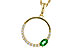 C320-48934: NECKLACE .19 EMERALD .34 TGW