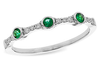 C320-48952: LDS WED RG .11 EMERALD .20 TGW