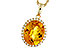 C320-48970: NECKLACE 3.85 CITRINE 4.07 TGW (12x10MM OV)
