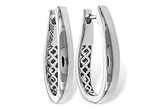 C320-51716: GOLD EARRINGS (22MM)