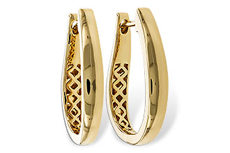 C320-51716: GOLD EARRINGS (22MM)