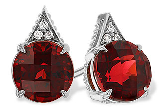 C320-52570: EARR 2.08 TW GARNET 2.10 TGW (6MM RD)