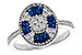 C320-52625: LDS RG .56 TW SAPPHIRE .86 TGW