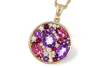 C320-52634: NECK 1.83 TW SEMI-PRECIOUS (P.TOUR, AMY) 2.00 TGW