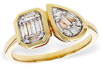 C320-53525: LDS DIA RG .17 TW BAGUETTE .25 TW