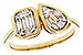 C320-53525: LDS DIA RG .17 TW BAGUETTE .25 TW