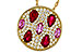 C320-54379: NECK 1.42 TW PRECIOUS (RUBY & PINK SAPP) 1.82 TGW