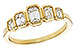 C320-54425: LDS DIA WED RG .90 TW EMERALD CUTS
