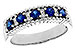 C320-54434: LDS WED RG .64 TW SAPPHIRE .76 TGW