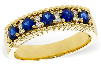 C320-54434: LDS WED RG .64 TW SAPPHIRE .76 TGW