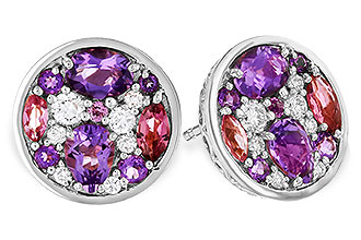 C320-54452: EARR .82 TW SEMI-PRECIOUS (P.TOUR, AMY) .98 TGW