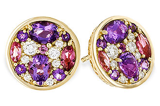 C320-54452: EARR .82 TW SEMI-PRECIOUS (P.TOUR, AMY) .98 TGW