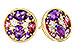 C320-54452: EARR .82 TW SEMI-PRECIOUS (P.TOUR, AMY) .98 TGW