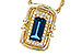 C321-37134: NECK .84 LONDON BLUE TOPAZ .96 TGW (8x4MM LBT)