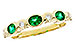 C321-37161: LDS WED RG .43 EMERALD .56 TGW