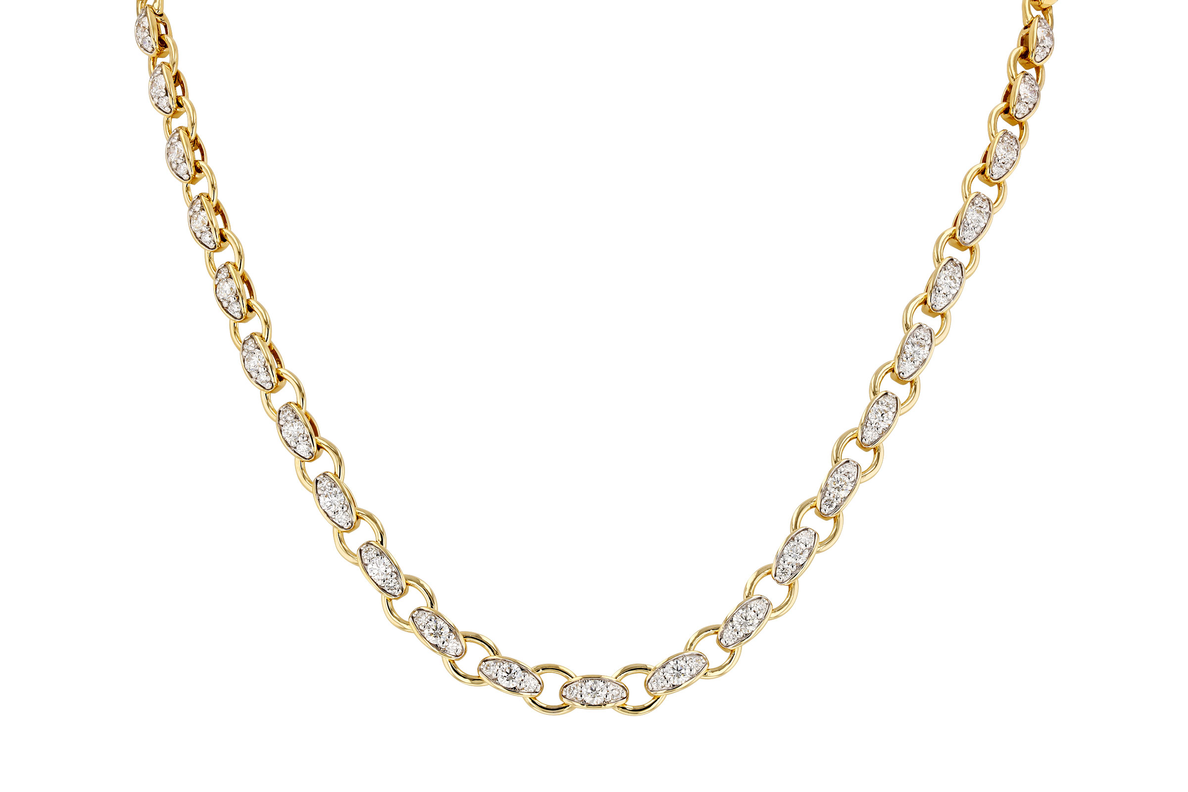 C321-38925: NECKLACE 3.18 TW (17.25")