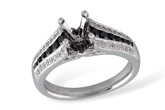 D231-41670: LDS SEMI RG .31 BLK DIAS .48 TW