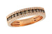 D233-21661: LDS WED RG .33 BROWN DIAS .49 TW