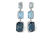 D234-16234: EARR 12.37 BLUE TOPAZ 12.66 TGW