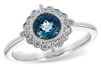 D235-01670: LDS RG .93 BLUE TOPAZ 1.05 TGW