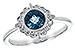 D235-01670: LDS RG .93 BLUE TOPAZ 1.05 TGW