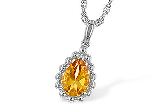 D235-04434: NECKLACE 1.06 CT CITRINE