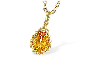 D235-04434: NECKLACE 1.06 CT CITRINE