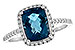 D235-08988: LDS RG 2.42 LONDON BLUE TOPAZ 2.62 TGW