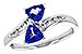 D235-91725: LDS RG .77 TW TANZANITE .90 TGW