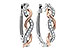 D235-94397: EARRINGS .15 TW (ROSE & WG)