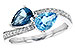 D235-98052: LDS RG 1.52 BLUE TOPAZ 1.66 TGW