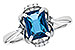 D318-67125: LDS RG 1.70 LONDON BLUE TOPAZ 1.76 TGW