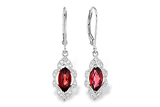 D318-71725: EARR 1.10 TW GARNET 1.25 TGW