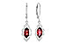 D318-71725: EARR 1.10 TW GARNET 1.25 TGW