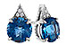 D319-59852: EARR 1.88 TW LONDON BLUE TOPAZ 1.90 TGW (6MM RD)